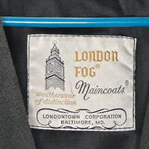 London Fog Charcoal Trench Coat - Picture 3 of 6